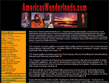 Tablet Screenshot of americaswonderlands.com